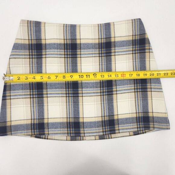 Francescas Collection Blue Rain Mini Skirt Size XL Light Academia Schoolgirl - Picture 5 of 8